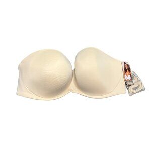 Ambrielle 40D Bra Tan Multiway Strapless Underwire Back‎ Closure new